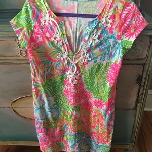 Lilly Pultizer, Flowered Dress, Size Small